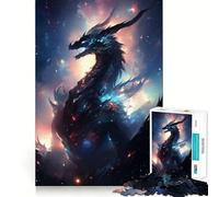 Cosmic Dimension Dragon Jigsaw Puzzles 1000 Pieces for Adults Logic Play, Vivid Print, Family Enjoyable, Art Piece (50x75cm)