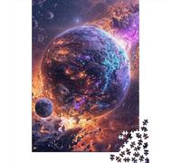 Cosmic Disintegration Adult Jigsaw Puzzle, 1000 Pieces, 70x50cm/1000pcs, Easy to Continue on Another Evening; Low-dust White Cardboard Pieces