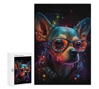 Cosmic Dog Goggles, 300 PCS Jigsaw Puzzle for Adults, Creative Indoor Hobby - for Quiet Evenings And Focused Play