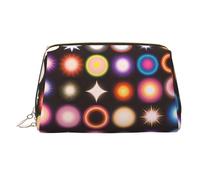 Cosmic Dot Star Print Travel Makeup Bag Large Cosmetic Bag, 3 Internal Organizer Pockets for Essentials