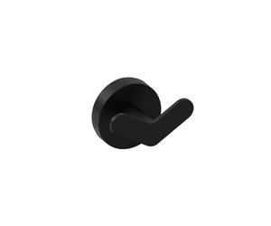 Cosmic Double Towel hook, Robe hook, Coat hook, Matt Black, Start Collection in Black Cosmic Black