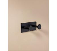 Cosmic Double Towel Hook, Robe Hook, Coat Hook, Self-Adhesive, Black, Supports Up To 5Kg, Stick Collection