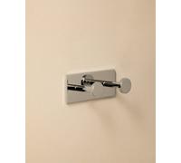 Cosmic Double Towel Hook, Robe Hook, Coat Hook, Self-Adhesive, Chrome, Supports Up To 5Kg, Stick Collection