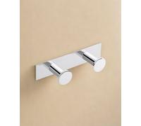 Cosmic Double Towel Hook, Robe Hook, Coat Hook, Supports Up To 5Kg, Chrome, Anti-Corrosion, Architect Collection