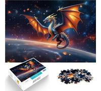 Cosmic Dragon over EarthJigsaw Puzzles for Adults 1000 Piece Challenging Game Toys is ideal as a gift for the whole family 38x26cm