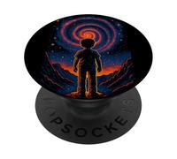 Cosmic Dreamer Kid Surreal Galaxy Portal Art PopSockets Adhesive PopGrip