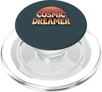 Cosmic Dreamer Retro Sunset Logo Vintage Style PopSockets PopGrip for MagSafe