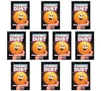 Cosmic Dust Popping Candy Outer Space Orange Flavour - 10 Packets of 10g - Fun and Exciting Popping Sensation - Great for Parties
