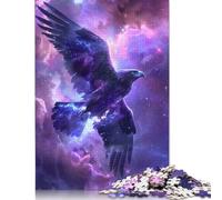 Cosmic Eagle Soaring Through Nebula Puzzle Jigsaws 1000 Pieces for Adults Wooden Puzzles for Teenagers Gifts Educational Game Challenge Toy 1000pcs (75x50cm)