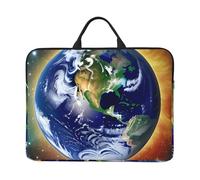 Cosmic Earth 14-Inch Laptop Bag With Shockproof Lining And Portable Design, Suitable For Business And Daily Use., Black, One Size