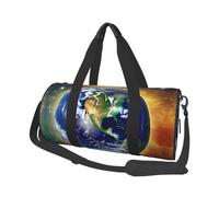 Cosmic Earth Canvas travel bag, large capacity, can be carried on the shoulder