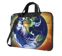 Cosmic Earth Laptop Bag Portable Handbag, Safe Protective Inner Lining for Business Trip and Office Use, Black, 13 inch