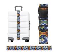 Cosmic Earth Luggage Strap-Adjustable Suitcase Belt with Buckle