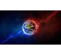 Cosmic Earth Moon Pattern Puzzle,Adult Puzzle,Paper Puzzle,1000 Piece Puzzle for Adults26x38cm
