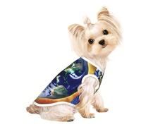 Cosmic Earth Pet Breathable Sleeveless T-shirt S for Small Dogs and Cats Soft, Lightweight, Stylish