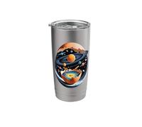 Cosmic Egg Solar System Planets Orbit Space Surreal Stainless Steel Insulated Tumbler