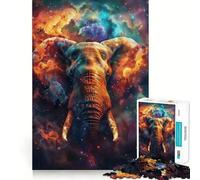 Cosmic Elephant Dream 1000 Piece Jigsaw Puzzles for Adults Jigsaw Sharp Logic, DIY Fun, Family Pastime, Table Accent (38x26cm)