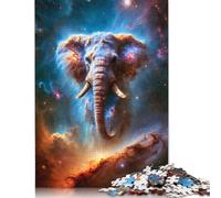 Cosmic Elephant Nebula Puzzle Jigsaws 1000 Pieces for Adults Puzzles for Teenagers Gifts Sustainable Puzzle for Adults 1000pcs (75x50cm)