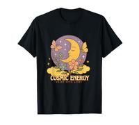 Cosmic Energy Boho Moon Flowers Stars Mystical T-Shirt