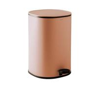 COSMIC Essentials Bathroom and Kitchen Bin With Pedal System, Circular Design and 5L Capacity. Small Trash Can With Lid for Restroom in Blossom Pink Color