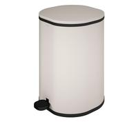 COSMIC Essentials Bathroom and Kitchen Bin with Pedal System, Circular Design and 5L Capacity. Small Trash Can with Lid for Restroom in Sand Color