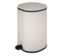 COSMIC Essentials Bathroom and Kitchen Bin with Pedal System, Circular Design and 5L Capacity. Small Trash Can with Lid for Restroom in Sand Color