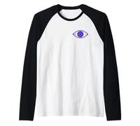 Cosmic Evil Eye for Celestial Nazar Protection Raglan Baseball Tee