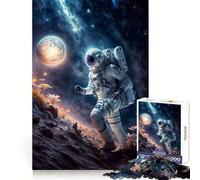 Cosmic Explorer Adults 1000 Piece Jigsaw Puzzle Decompress Game, Bright Hue, Playful Challenge, Night Fun (38x26cm)