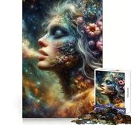 Cosmic Fairy Portrait Jigsaw Puzzles 1000 Pieces for Adults Mental Boost, Premium Print, Fun Challenge, (50x75cm)