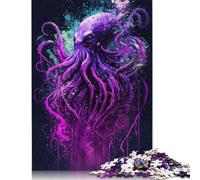 Cosmic Fantasy Octopus Puzzles 1000 Pieces Wooden Puzzles Puzzles for Adults Puzzle for Adults And Teenager 1000pcs (75x50cm)