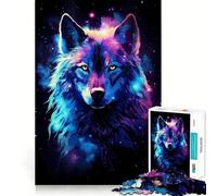 Cosmic Fantasy Wolf Puzzle for Adults 1000 Pieces Mental Skill, Fine Cut, Enjoyable Challenge, (50x75cm)