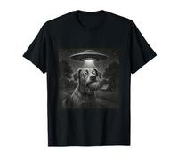 Cosmic Fetch Encounter - UFO Dog Moment T-Shirt