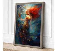 Cosmic Figure Canvas Wall Art Print 24x16 Inch