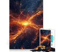Cosmic Firestorm 1000 Piece Jigsaw Puzzle Calm Game, Perfect Connection, Joyful Challenge, Xmas Present (38x26cm)
