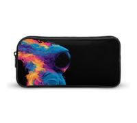 Cosmic Flame Nebula Astronaut Cute Pencil Case Portable Cosmetic Bag | Lightweight Pencil Organizer,Pen Pouch for Home Travel Office