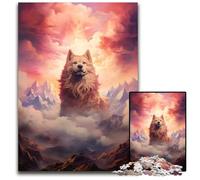 Cosmic Folklore Wolf 1000 Pieces Puzzles for Adults Difficult Puzzles for Adults for Holidays Birthdays And Family Game Nights 1000 PCS(38x26cm)