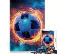 Cosmic Football 1000 Piece Jigsaws for Adults Puzzle Reason Skill, Rich Detail, Happy Challenge, Perfect Art (38x52cm)