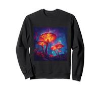 Cosmic Forest Luminous Fungi Fantasy Night Sky Sweatshirt
