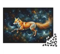 Cosmic Fox Art Print Jigsaw Puzzles Puzzle for Adults Kids. 1000 Pieces Whimsical Challenge Toy Educational Games Home Decoration for Adults& Kids Age 14 Years Up 70x50cm/1000pcs