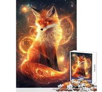 Cosmic Fox Glow- Jigsaw for Teenagers 1000 Pieces Improve Mental Performance Effectively Gentle Relaxing Leisure Game (50X75cm)