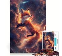 Cosmic Fox Leap- Puzzles for Adults 1000 Piece Cognitive Boost, Fade Resist, Family Bond, Birthday Present (50x75cm)