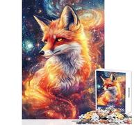 Cosmic Fox Majesty- Puzzles for Teenagers 1000 Piece Secret Santa Gifts Difficult Challenge Educational Toy for Ages 14 And over size 50x75cm