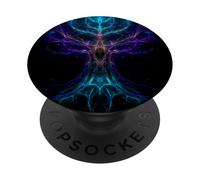 Cosmic Fractal Tree of Life Abstract Art PopSockets Adhesive PopGrip