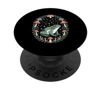 Cosmic Frog Among Forest Mushrooms And Starry Constellations PopSockets Adhesive PopGrip