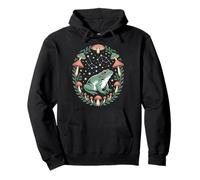 Cosmic Frog Among Forest Mushrooms And Starry Constellations Pullover Hoodie