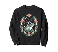 Cosmic Frog Among Forest Mushrooms And Starry Constellations Sweatshirt