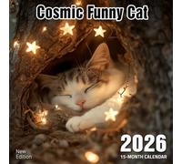 Cosmic Funny Cat 2026 Calendar: space cats in silly galactic moments