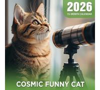 Cosmic Funny Cat 2026 Calendar: space cats in silly galactic moments