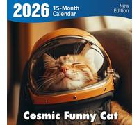 Cosmic Funny Cat 2026 Calendar: space cats in silly galactic moments
