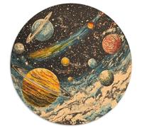 Cosmic Galaxy 1000 Pieces Round Puzzle Creative Seeking A Challenging And Relaxing Activity Games for Adults And Kids 1000pcs (67.5x67.5cm)